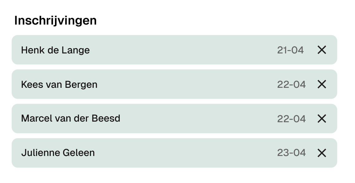 Registration Dashboard